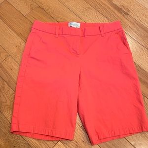 J. Crew Coral Red Bermuda Short
